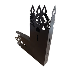 Ozdobny przelotowy łącznik pergoli 90° na belkę 145×45 mm