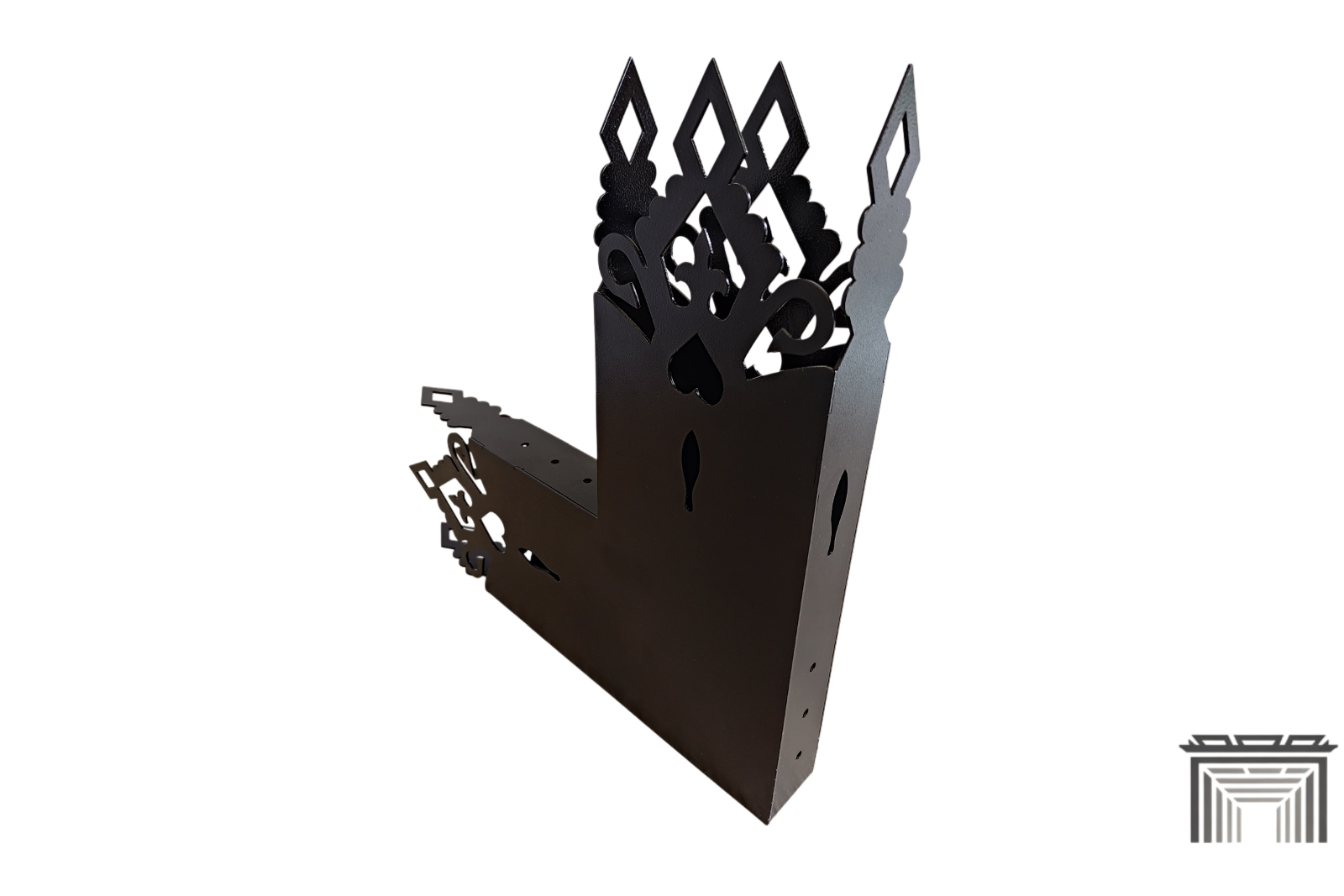 Ozdobny przelotowy łącznik pergoli 90° na belkę 145×45 mm