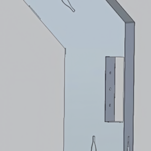 Alternative view of Ozdobny przelotowy łącznik pergoli 45° na belkę 145×45 mm
