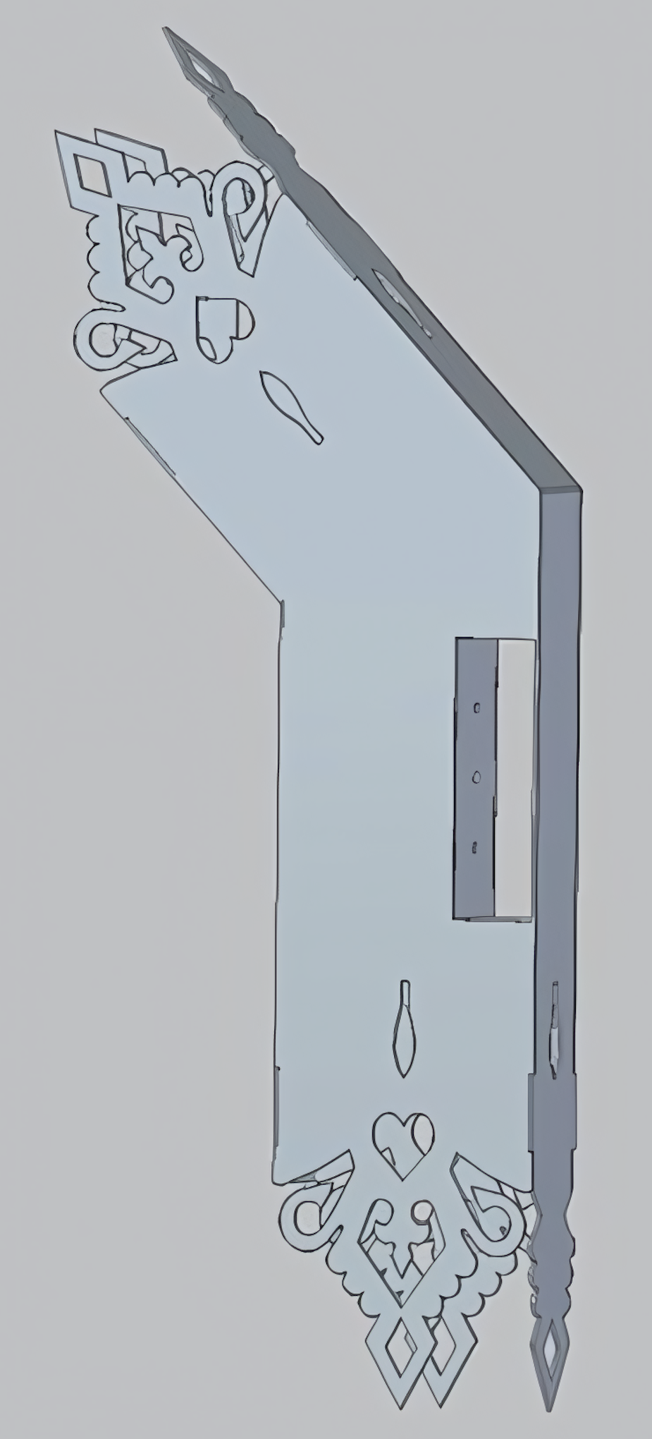 Ozdobny przelotowy łącznik pergoli 45° na belkę 145×45 mm - obrazek 2
