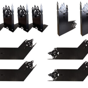 Regionalny zestaw łączników do pergoli – podstawowy 45° na belkę 145×45 mm
