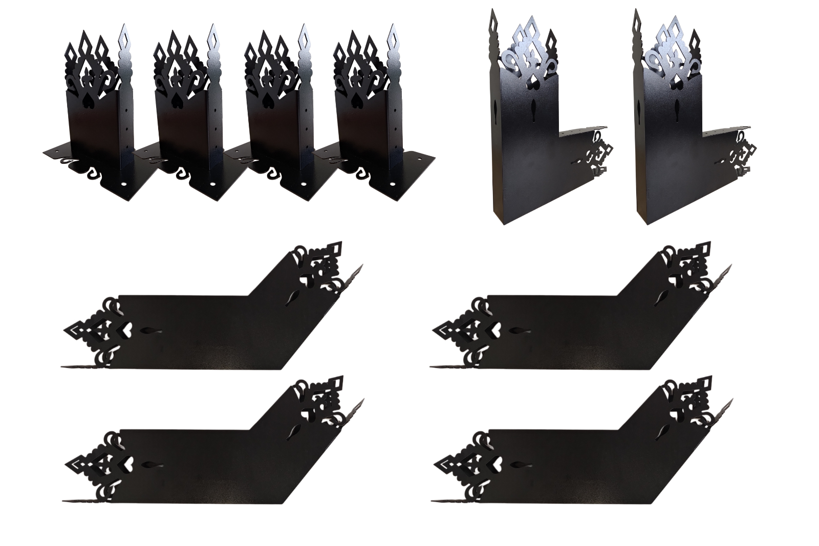 Regionalny zestaw łączników do pergoli – podstawowy 45° na belkę 145×45 mm